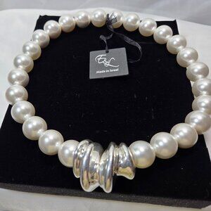 NWT E & L Made in Israel Necklace Electroform